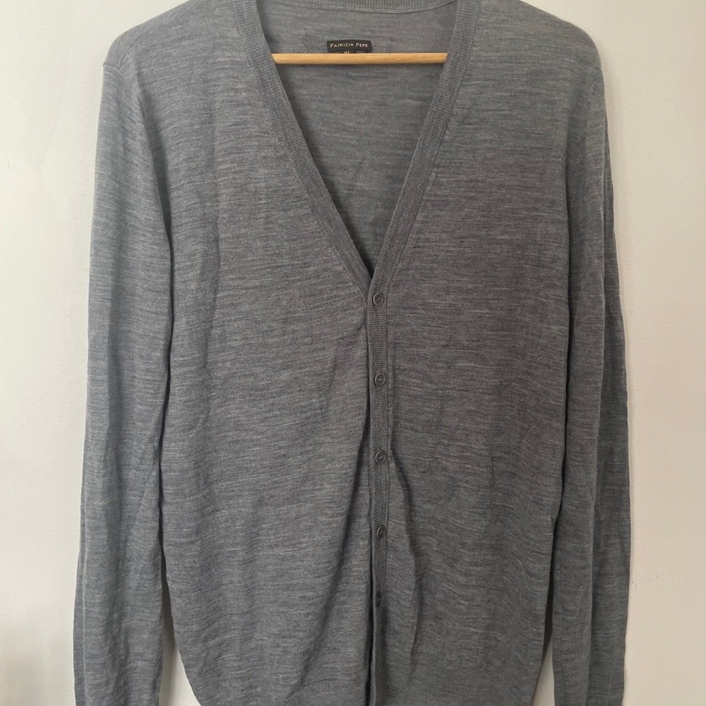 Patrizia Pépé Long Grey Cardigan XL
